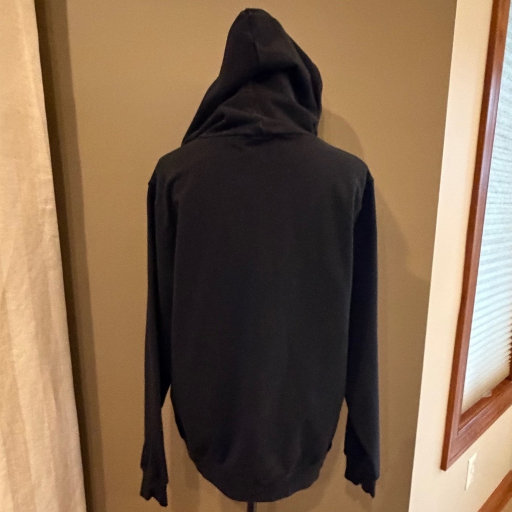 Rebel Athletics Raiders Rhinestone Embellished Black Hoodie, Size Large - Picture 6 of 14